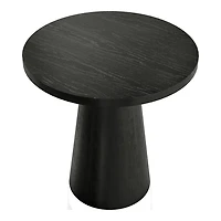Black Wood Round Leanne Accent Table