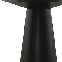 Black Wood Round Leanne Accent Table