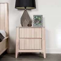 Wooden Mid-Century Modern Nelle Nightstand