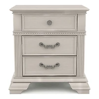 Antique White Emma 2-Drawer Wood Nightstand