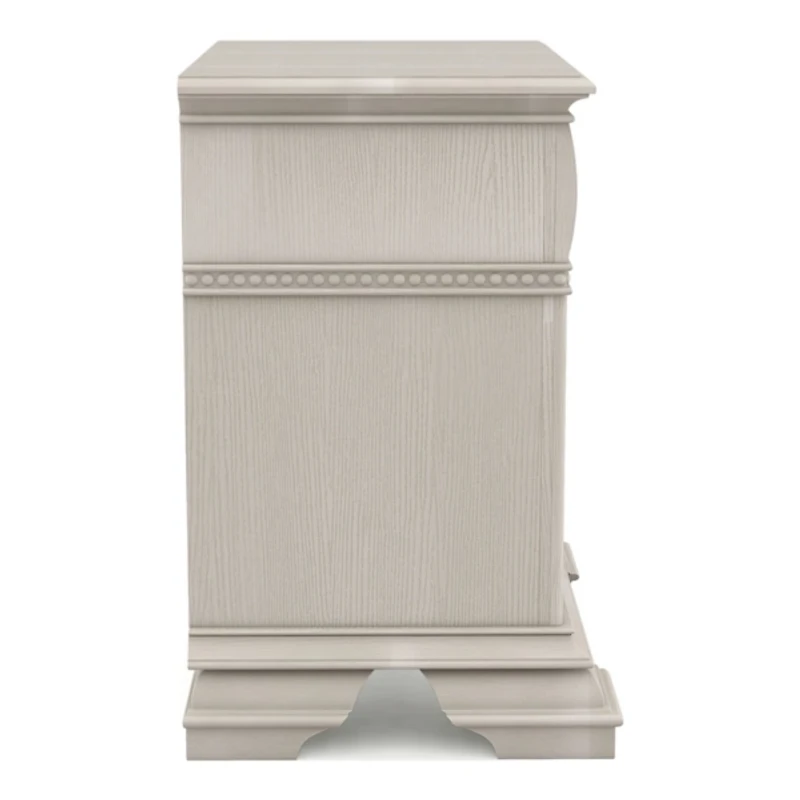 Antique White Emma 2-Drawer Wood Nightstand