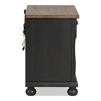 Two Tone Oak and Black Windcrest Nighstand