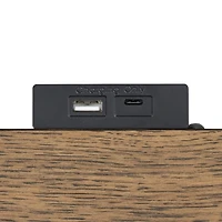 Two Tone Oak and Black Windcrest Nighstand