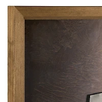 Green Forest Deckled Edge Framed Art Print