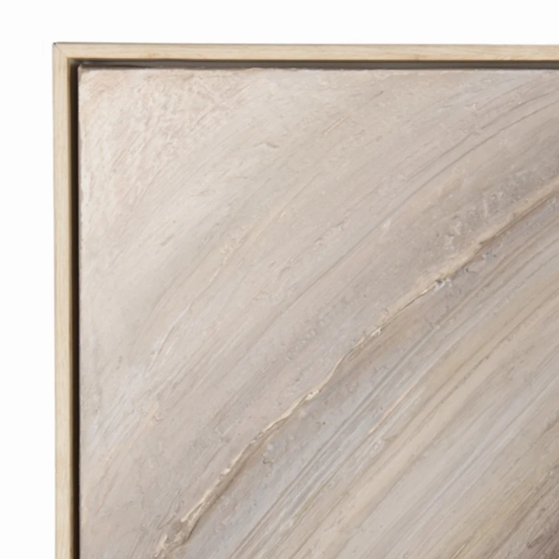 Neutral Textured Abstract Framed Canvas Art Print