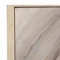 Neutral Textured Abstract Framed Canvas Art Print