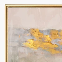 Golden Tides Framed Canvas Art Print