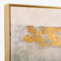 Golden Tides Framed Canvas Art Print