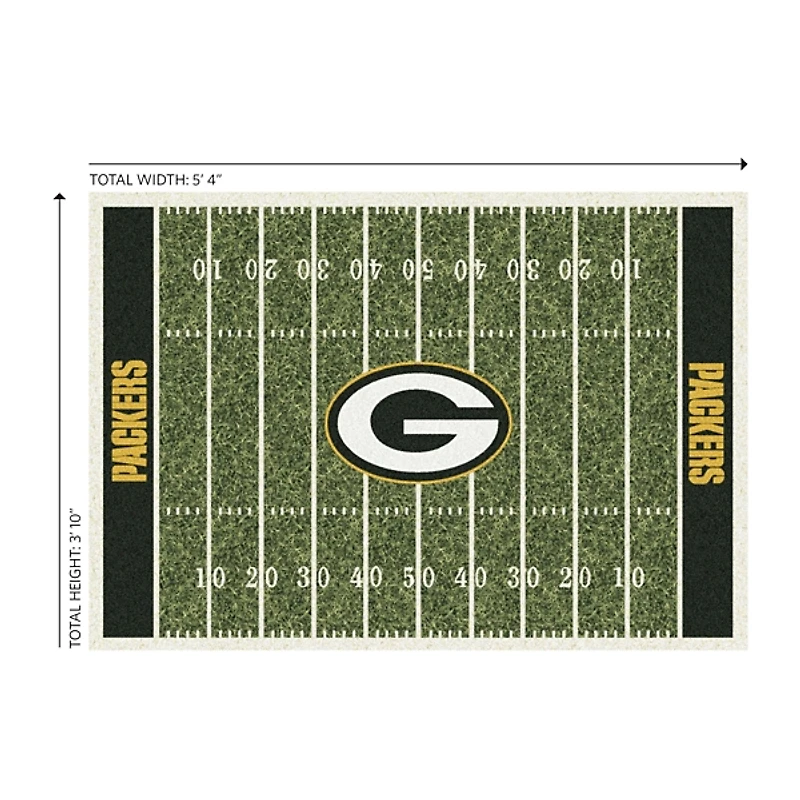 Green Bay Packers Homefield Area Rug, 4x6