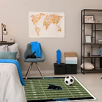 Carolina Panthers Homefield Area Rug, 4x6