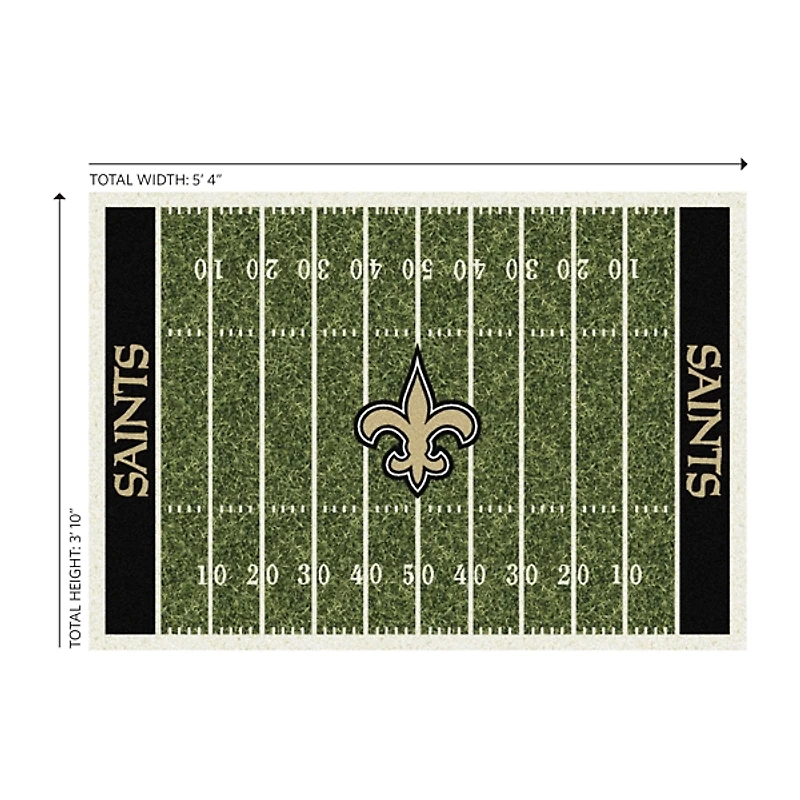 New Orleans Saints Homefield Area Rug, 4x6