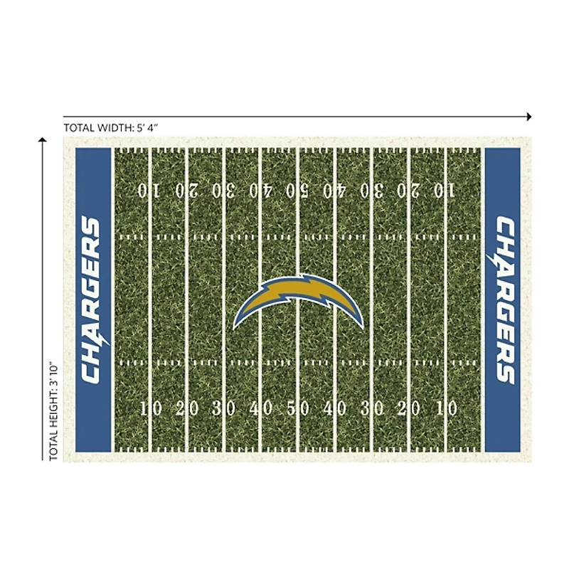 Los Angeles Chargers Homefield Area Rug, 4x6
