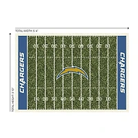 Los Angeles Chargers Homefield Area Rug, 4x6