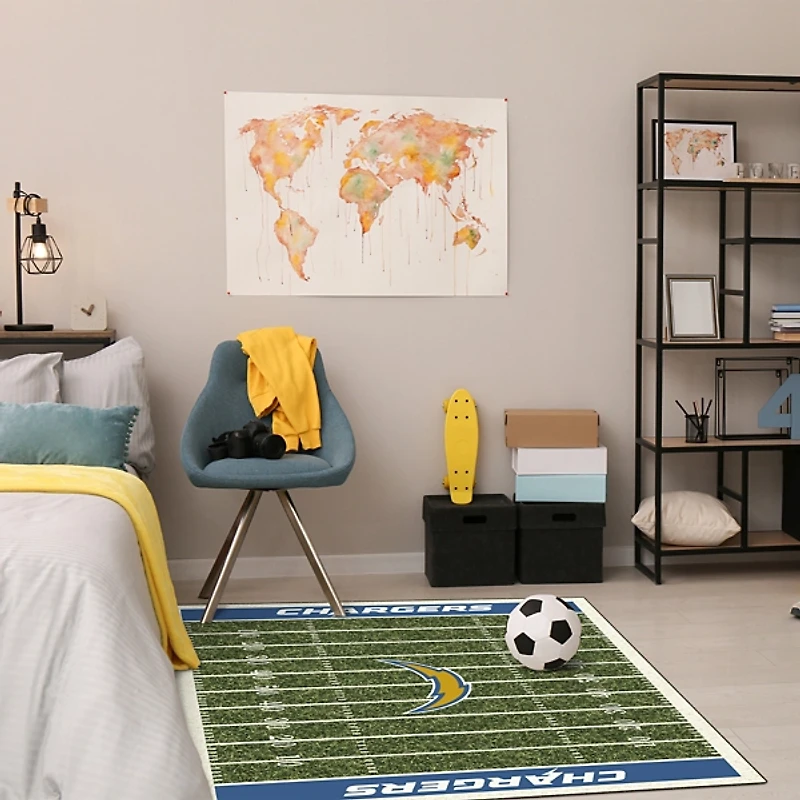 Los Angeles Chargers Homefield Area Rug, 4x6