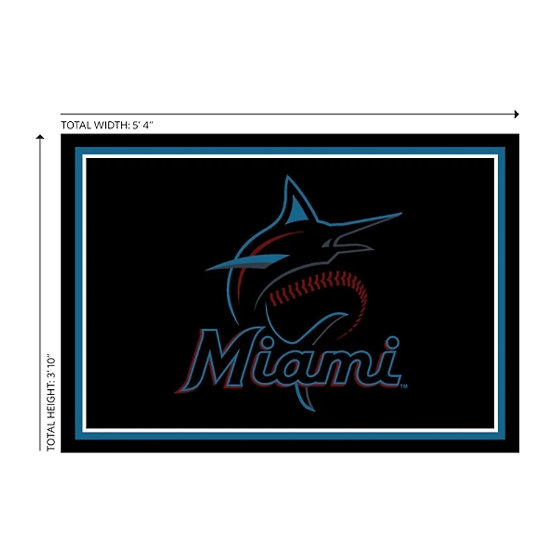 Florida Marlins MLB Spirit Rug, 4x5