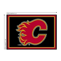 Calgary Flames Area Rug, 4x6