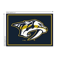 Nashville Predators Area Rug, 4x6