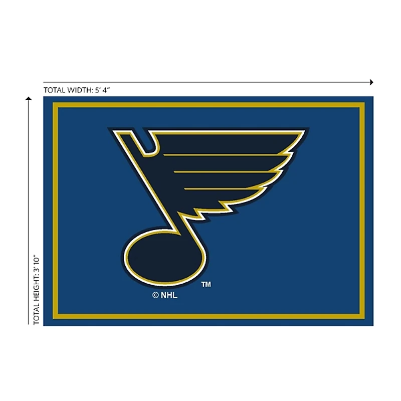 St. Louis Blues Area Rug, 4x6