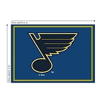 St. Louis Blues Area Rug, 4x6