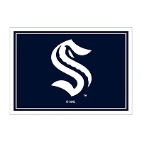 Seattle Kraken Area Rug, 4x6