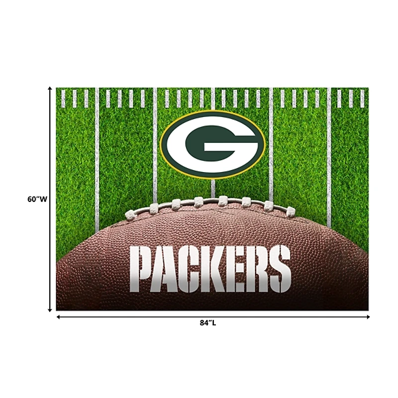 Green Bay Packers Field Washable Area Rug, 5x7