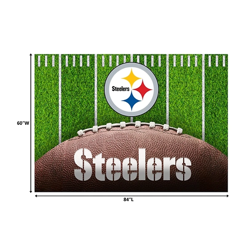 Pittsburgh Steelers Field Washable Area Rug, 5x7