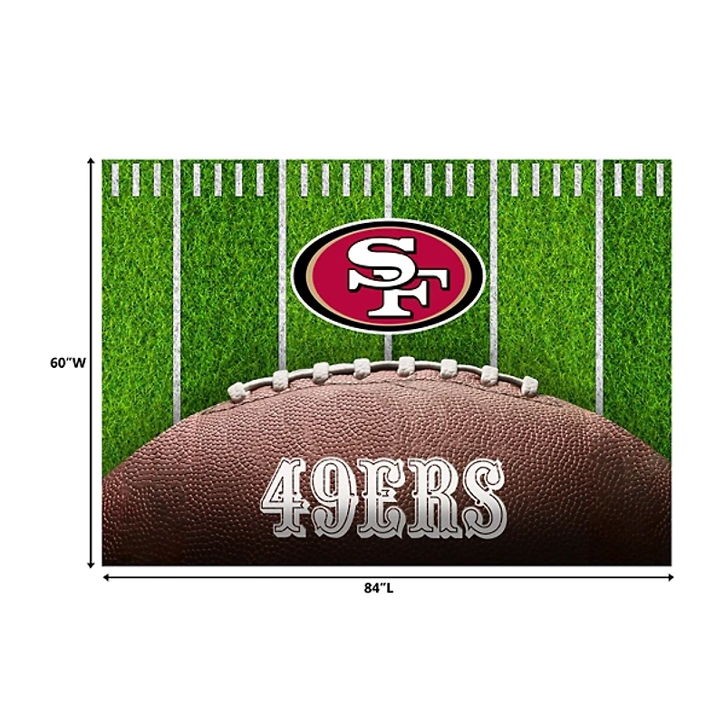 San Francisco 49ers Field Washable Area Rug, 5x7