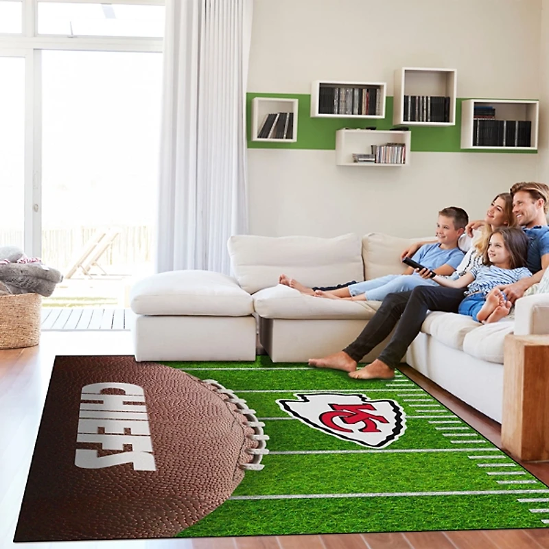 Kansas City Chiefs Field Washable Area Rug, 5x7