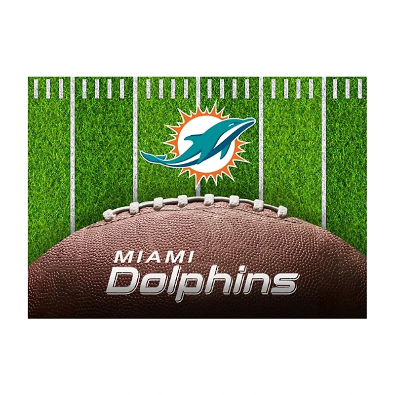 Miami Dolphins Field Washable Area Rug, 5x7