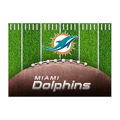 Miami Dolphins Field Washable Area Rug, 5x7