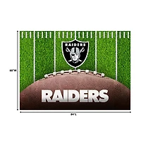 Las Vegas Raiders Field Washable Area Rug, 5x7