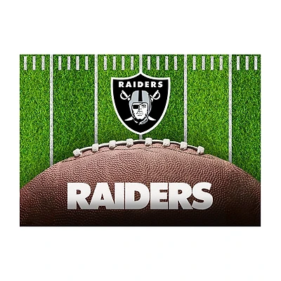 Las Vegas Raiders Field Washable Area Rug, 5x7
