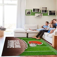 Cleveland Browns Field Washable Area Rug, 5x7