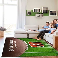 Cincinnati Bengals Field Washable Area Rug, 5x7