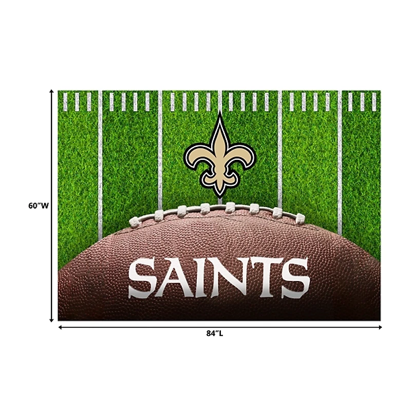 New Orleans Saints Field Washable Area Rug, 5x7