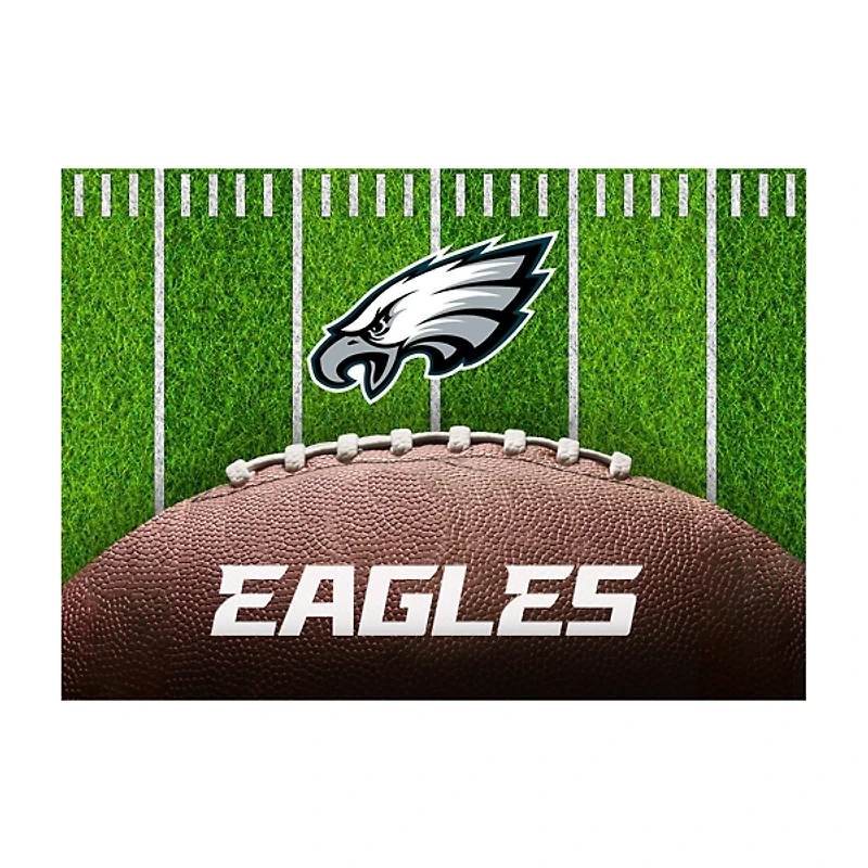 Philadelphia Eagles Field Washable Area Rug, 5x7