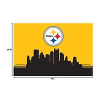 Hometown Pittsburgh Steelers Washable Rug, 2x3