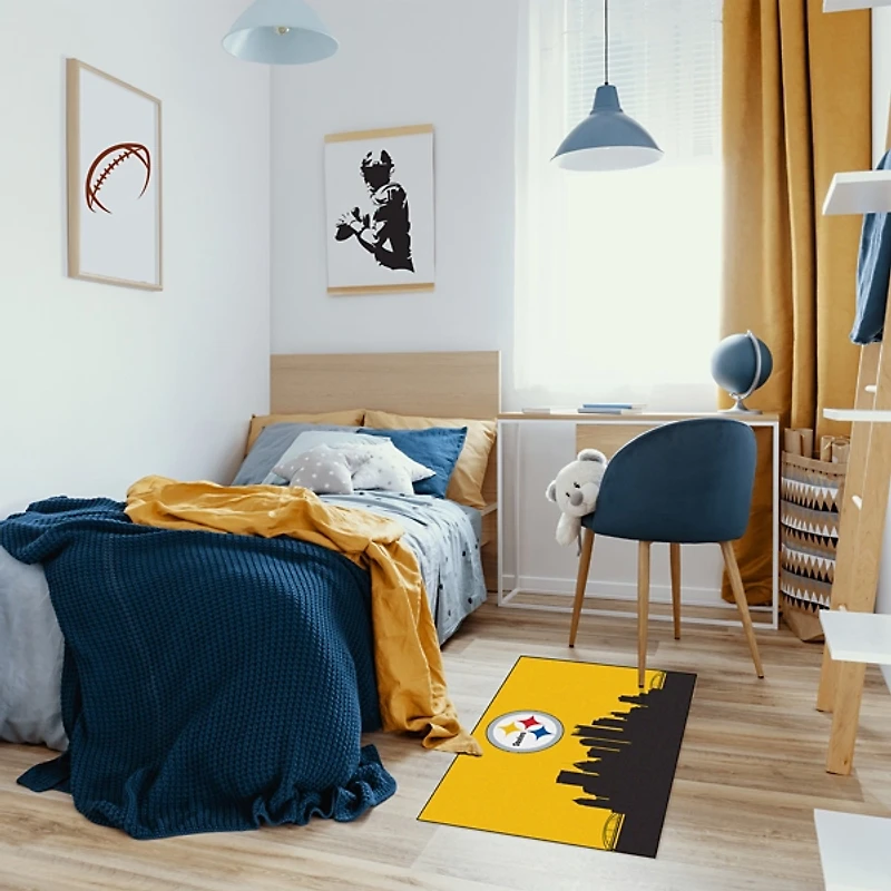 Hometown Pittsburgh Steelers Washable Rug, 2x3