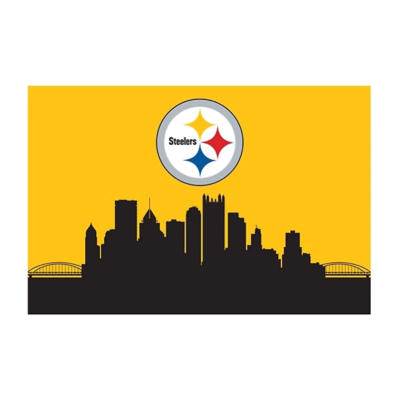 Hometown Pittsburgh Steelers Washable Rug, 2x3