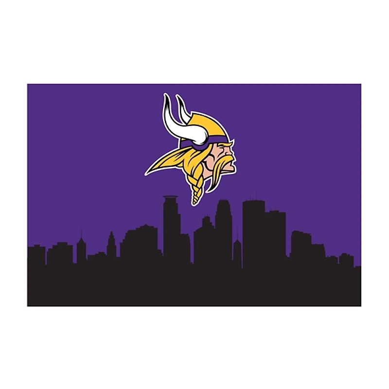 Hometown Minnesota Vikings Washable Rug, 2x3