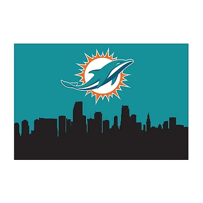 Hometown Miami Dolphins Washable Rug, 2x3
