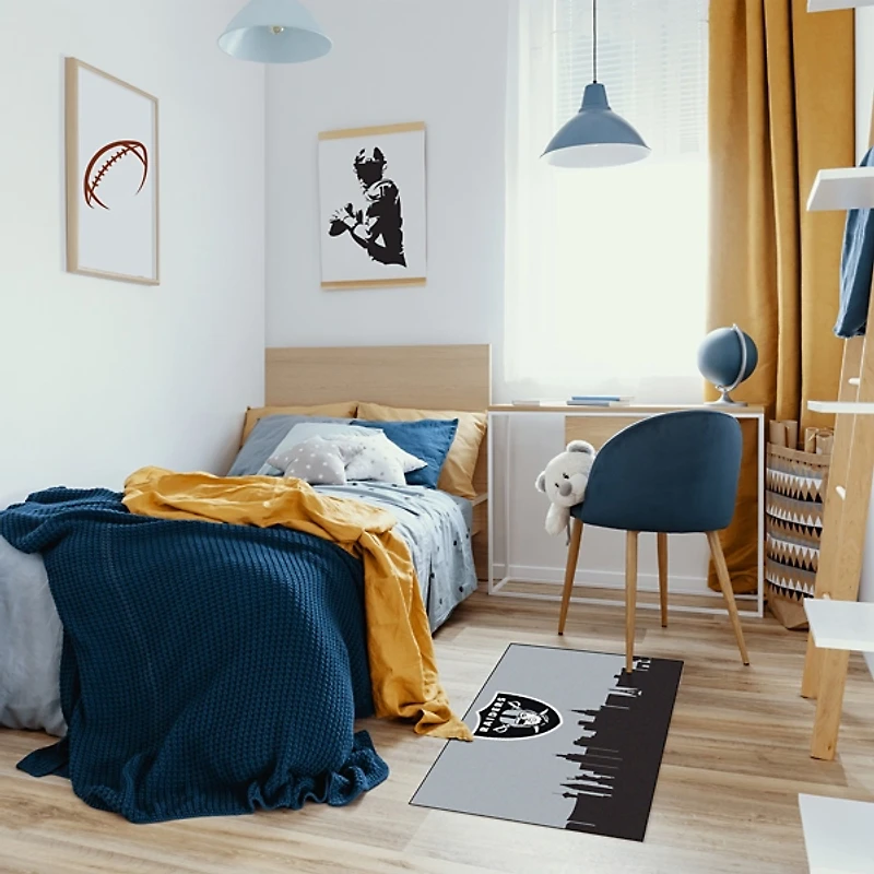 Hometown Las Vegas Raiders Washable Rug, 2x3