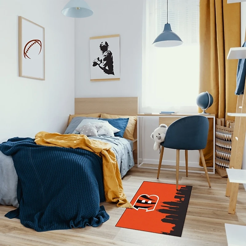 Hometown Cincinnati Bengals Washable Rug, 2x3