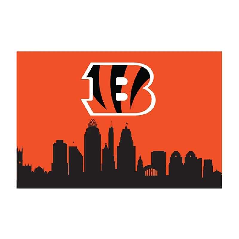 Hometown Cincinnati Bengals Washable Rug, 2x3
