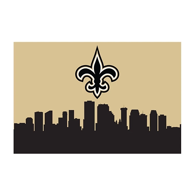 Hometown New Orleans Saints Washable Rug, 2x3