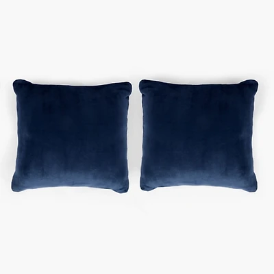 Navy Perfectly Plush Pillows, Set of 2