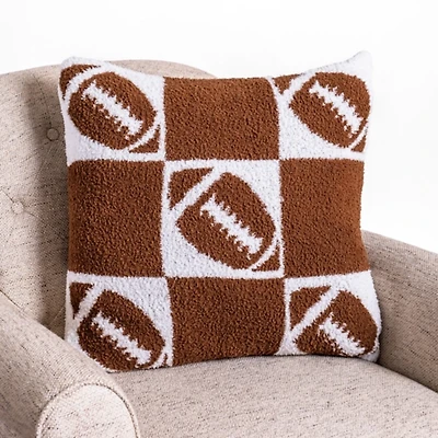 Football Checker Cloud Pillow