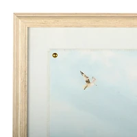 Beach Scene on Linen Framed Art Print