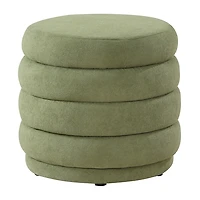 Moss Green Tufted Cecil Storage Ottoman
