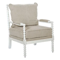 Tan Kaylee Spindle Frame Accent Chair